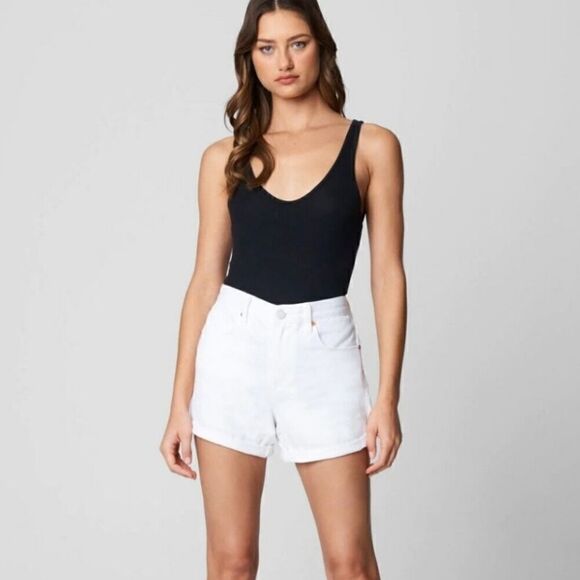 Blank NYC NWT Head in the Clouds Mom White Short Women's 28 The Perry - Picture 1 of 9